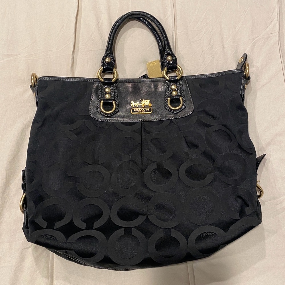 Large Black coach purse
